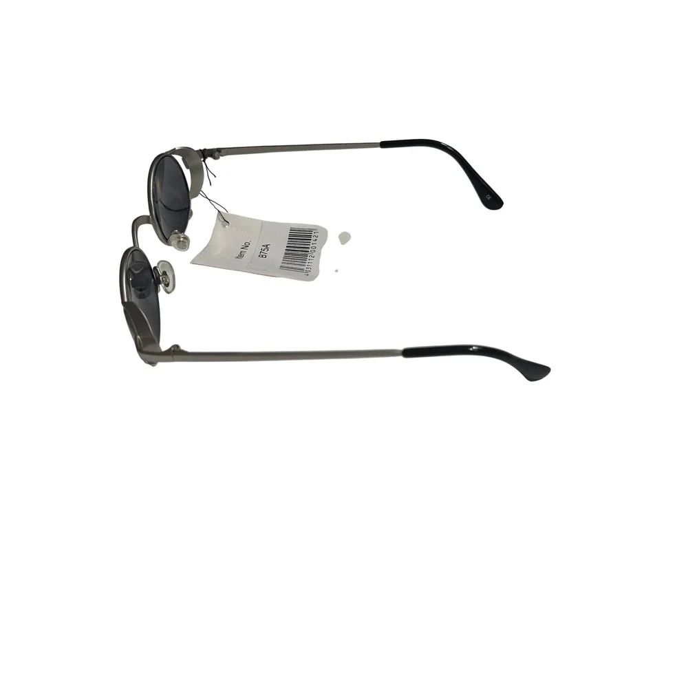 Vintage 90s Deadstock Steampunk Oval Wire Sunglasses